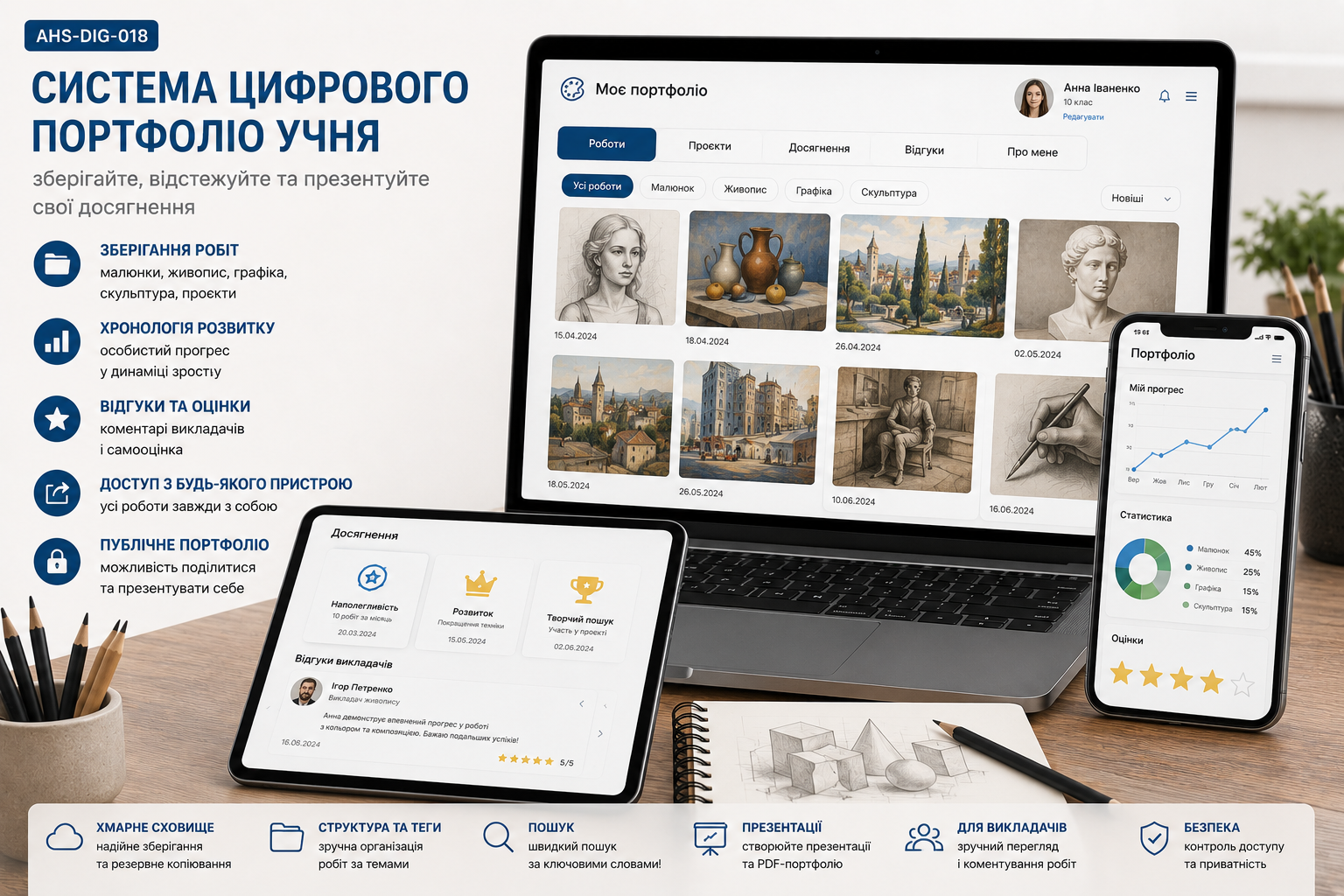 Система цифрового портфоліо учня