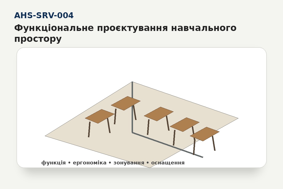 Функціональне проєктування навчального простору